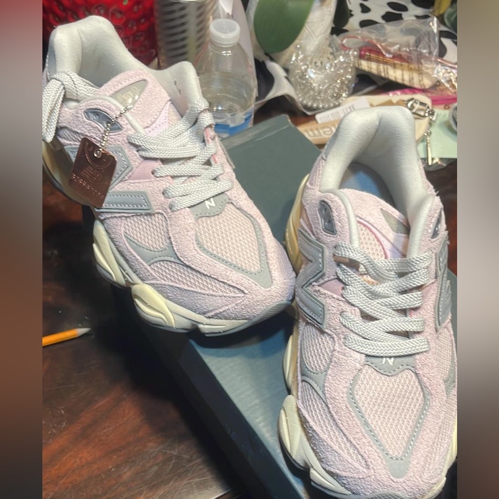New Balance 9060 pink and gray Athletic Shoes